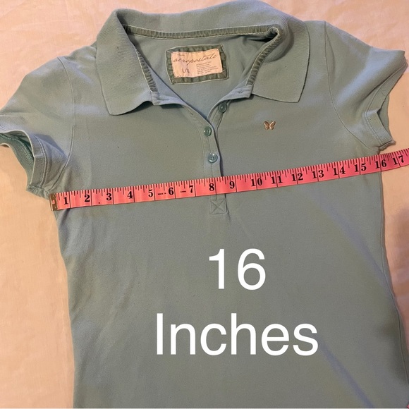Aeropostale light blue polo short sleeve - Picture 5 of 10